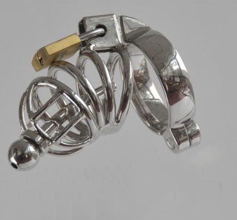 Male Chastity Cage Urethral Catheter Stainless Steel Chastity Belt Bondage Fetish SM Sex Toys Art Cage Device