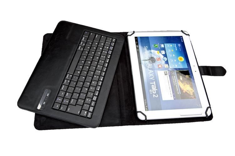 Universal Removable Wireless Bluetooth Keyboard PU Leather Case for 7 8 9 10 inch Surface Android iPad Tablet PC Galaxy Tab