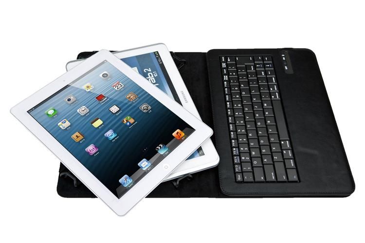 Clavier Bluetooth sans fil amovible universel Étui en cuir PU pour 7 8 9 10 pouces surface Android Ipad Tablet PC Galaxy Tab
