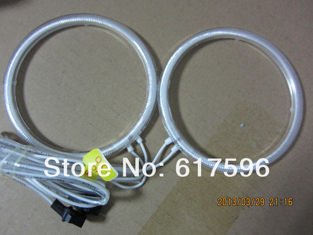Fri frakt CCFL LED Angel Eyes Kit Varm vit halo Ring för Hyundai Coupe 03-06 Tiburon