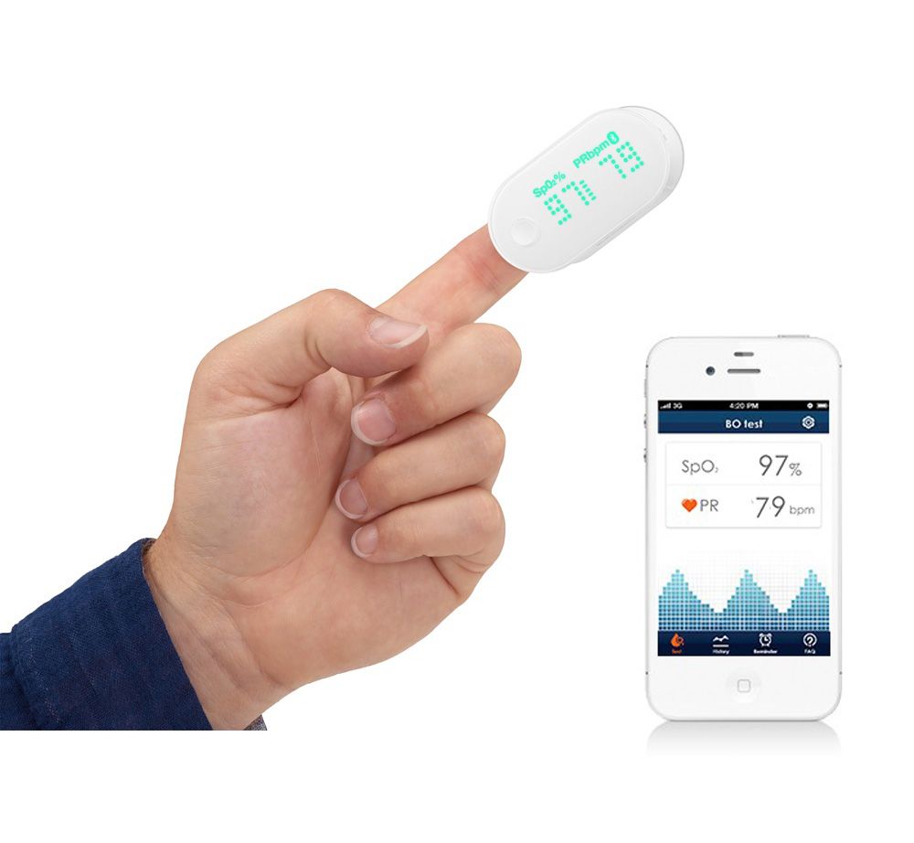 Wireless Pulse Oximeter IHealth PO3 Lightweight And Portable LED Hand