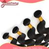 Queen Hair Products Brasilianska Virgin Hair 3pcs / Lot Remy Human Hair Weave Vågig Body Wave Gratis Frakt Naturlig Färg Dybar Doublel Weft