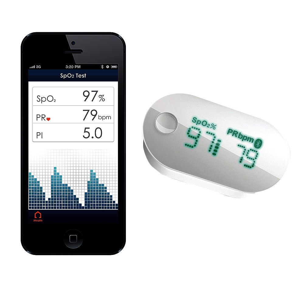Wireless Pulse Oximeter IHealth PO3 Lightweight And Portable LED Hand