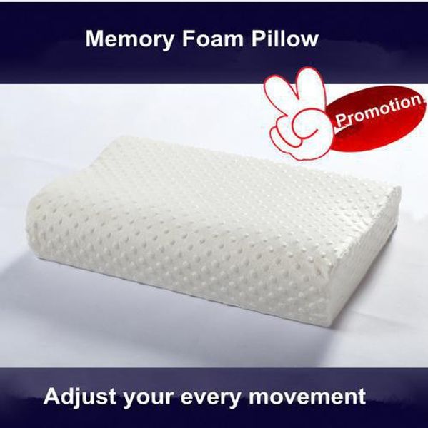 White 30x50 Slow Rebound Memory Foam Pillow Cervical Health Care