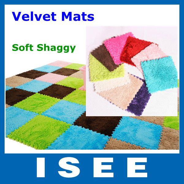 Soft Shaggy Floor Rug Carpet Mat / Indoor Plush Carpet Velvet Mats