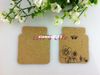 The Sole Custom Earring Display Cards 200pcs/lot Brown With the Print Flower Paper Jewelry Dispaly Tags/Cards From China Design