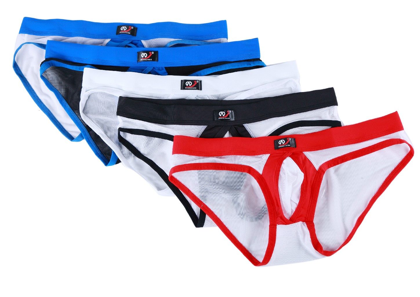 Mens Bikini Boxers Briefs Pouch See Through Underwear Soft Comfy Sheer ...