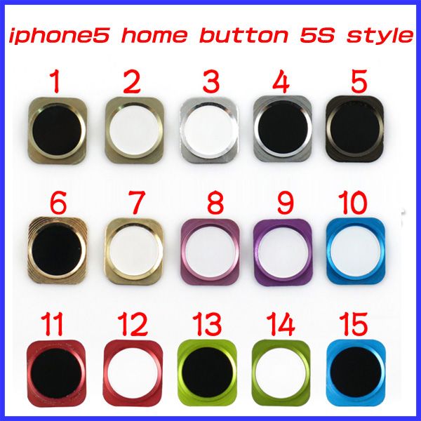 Iphone 6 Home Button Design Part - 39: For Iphone 5 Iphone5 Home Button Key With Metal Ring Look Like Iphone 5s Design Style Dhl Ems MoqOther Cell Phone Parts Cell Phones Parts From ...