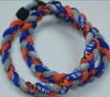 Promotie honkbal sport titanium 3 touw gevlochten grijs oranje blauw GE ketting RT070