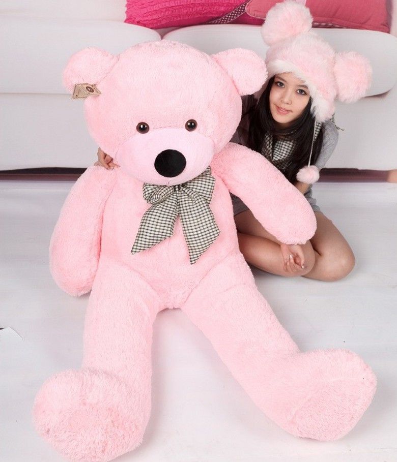 dark pink teddy bear