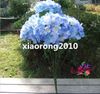 Soie Européenne Hortensias 51 cm Longueur Artificielle Hortensia Bush 7 Têtes De Fleurs 6 Couleurs pour Fleur De Mariage