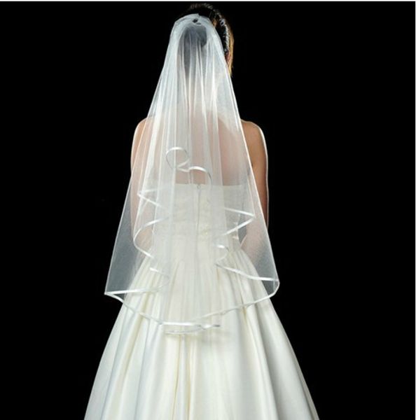 

Hot Sale Free Shipping Simple White Wedding Accessories Bridal Veils Wedding Veil Bride Veil Wedding & Events