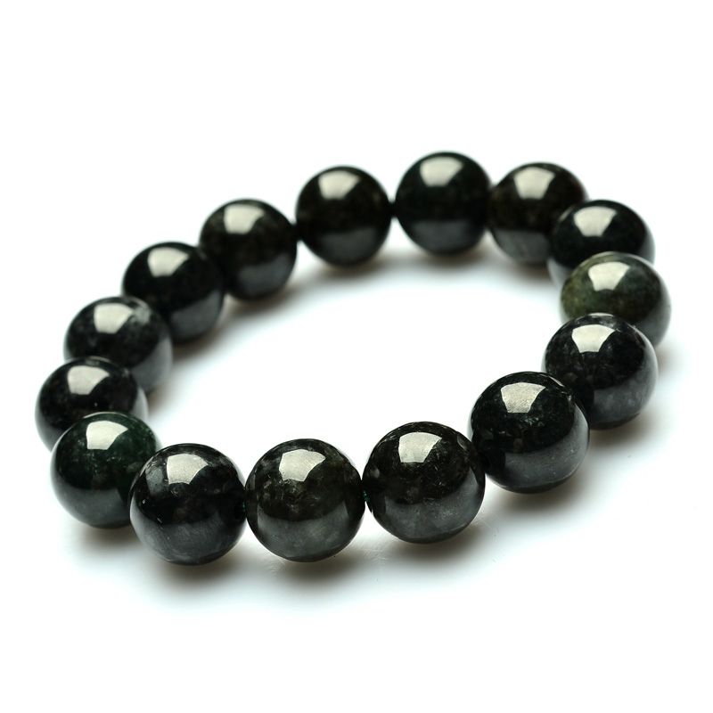 mens jade bead bracelet