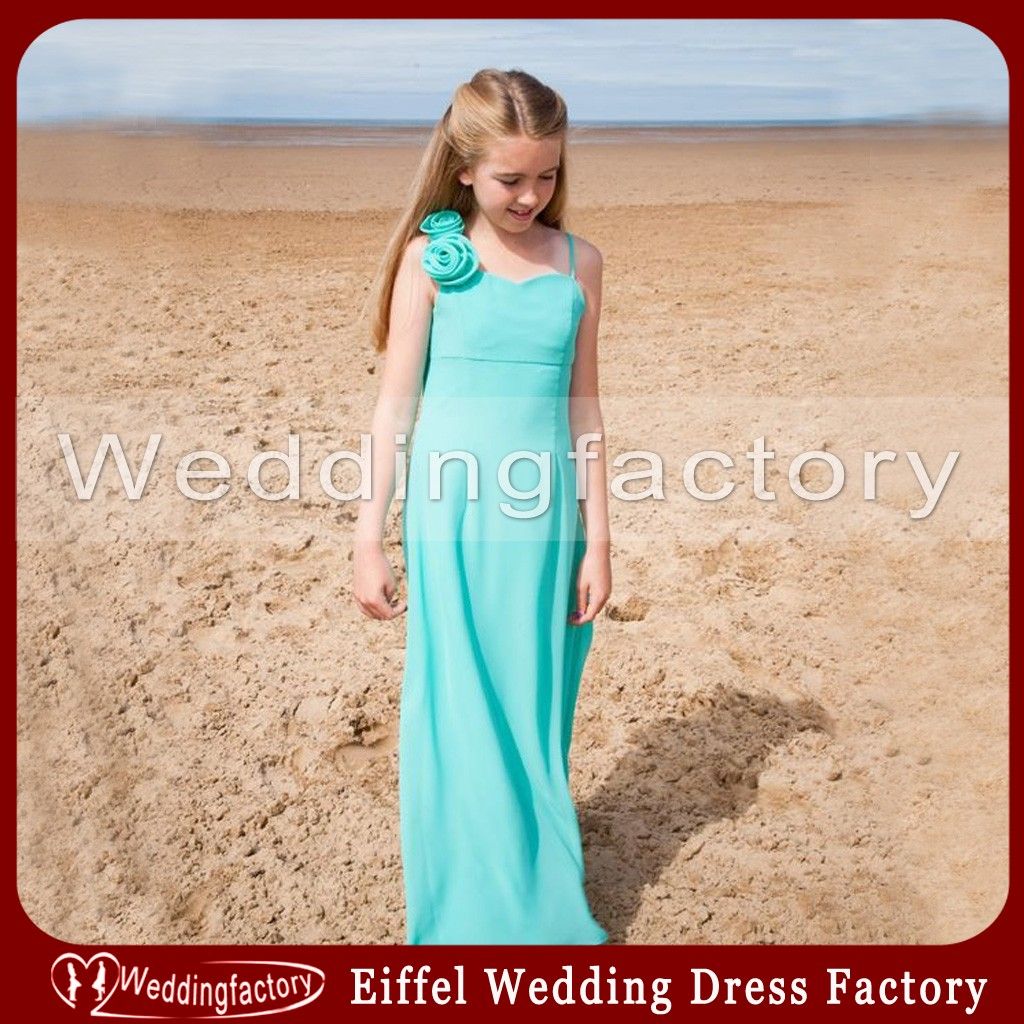 sky blue junior bridesmaid dresses