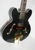 Custom shop Chitarra jazz Chitarra elettrica 335 a corpo cavo nero dalla chitarra OEM CALDA della Cina