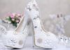 Chaussures de mariée en cristal de luxe paillettes Rhineston chaussures de mariage colorées pour accessoires de mariée bal Pageant chaussures formelles pour femmes 5 pouces