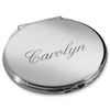 100X FREE ENGRAVED PERSONALISED COMPACT MIRROR ROUND MAKEUP MIRROR SIZE 2.76" LADIES WEDDING BIRTHDAY GIFT DROP SHIPPING#M0832