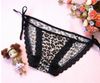 Leopard lace thong T pants female underwear sexy temptation of big yards female Seamless transparent underwear
