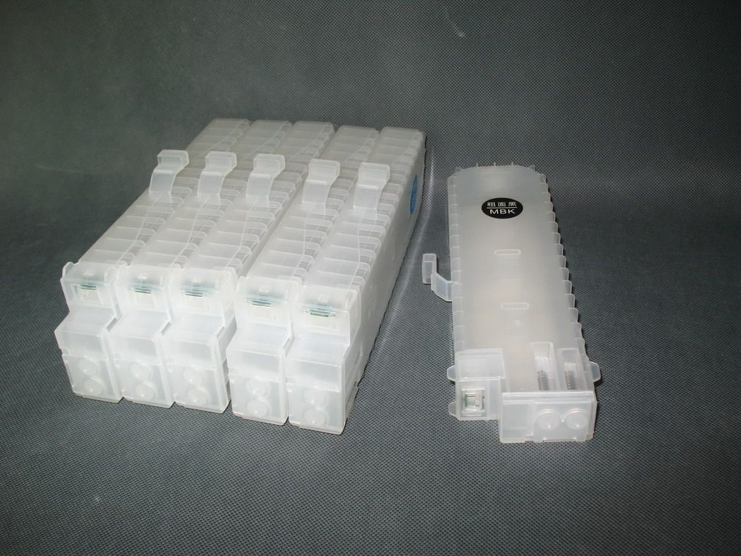 Livraison gratuite usa 6 pièces lot xl taille recharge cartouches d'encre pour canon ipf605 lp17 lp24 ipf720 imprimante à jet d'encre réservoirs d'encre vides