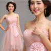 2019 Short Front Long Back Wedding Guest Dresses Tea Length Pink Formal Party Formal Bridesmaid Evening Wear Plus Size