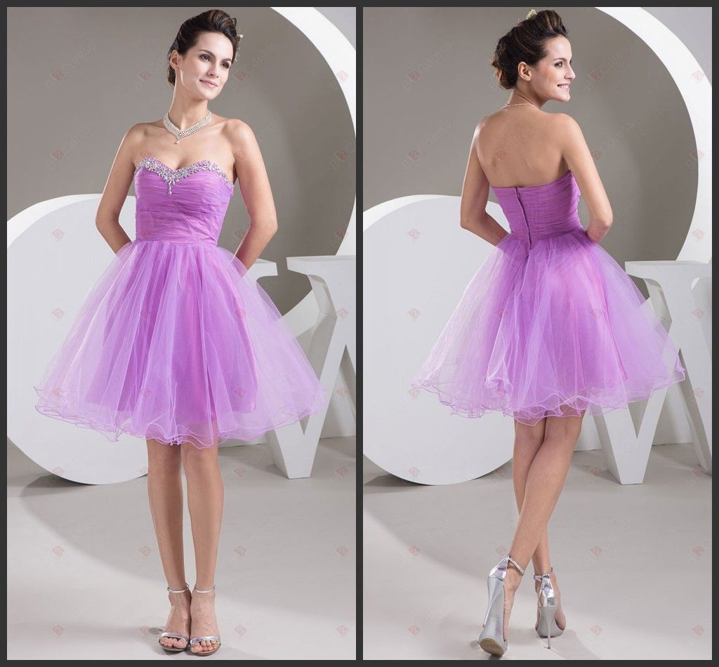 

2019 purple organza ruffle Princess Strapless Sweetheart Neck Organza With Brooch Zipper Back Sexy bridesmaid Gowns dresses, Red