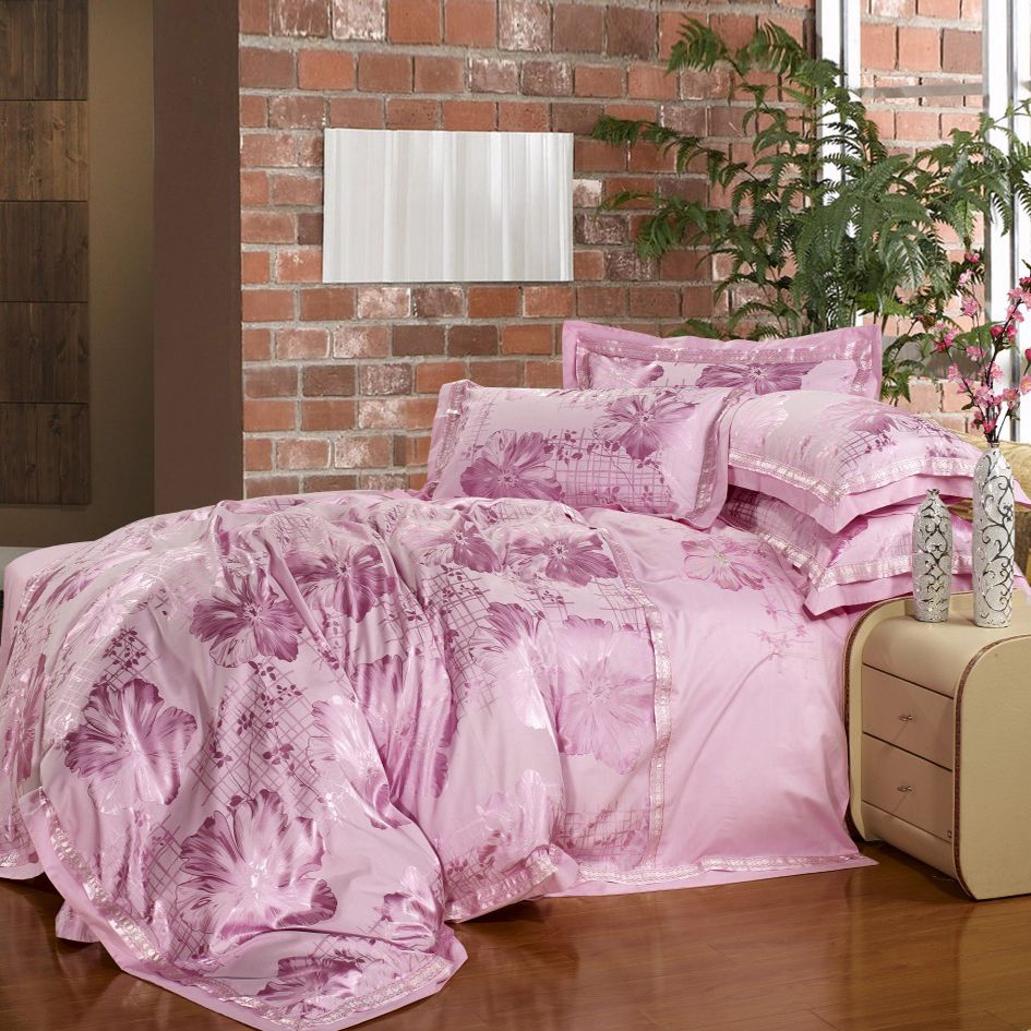 100 LUXURY KING COMFORTER IN A BAG JACQUARD BEDDING SET DUVERT COVER