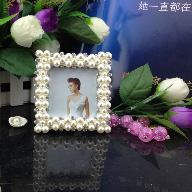 2021 Pearl Diamond Zinc Alloy Photo Frame Picture Frame Home Decoration ...