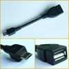 6cm black New Micro USB B Male to USB 2.0 A Female OTG Data Host Cable-Black OTG Cable