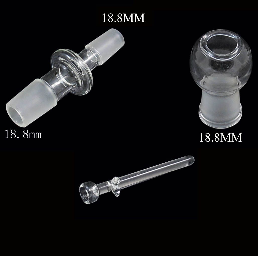 18.8MM-18.8MM glass nail, dome and adapter a oil rig whole set
