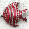 Groothandel Crystal Rhinestone Emaille Fish Broches Sieraden Gift Kostuum Pin Brooo C803