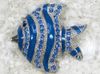 Wholesale Crystal Rhinestone Enamel Fish Brooches Jewelry gift Costume Pin Brooch C803
