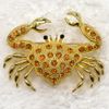 Wholesale Crystal Rhinestone Crab Brooches Fashion Jewelry gift Pin Brooch C878