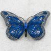 Partihandel Crystal Rhinestone Enameling Butterfly Fashion Costume Pin Brooch C478