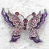 12st / lot grossist färgglad kristall rhinestone emaljing fjäril mode kostym stift brosch c344