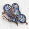 Wholesale Crystal Rhinestone Butterfly Brooches Fashion Costume Pin Brooch & Pendant C636