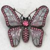 Partihandel Crystal Rhinestone Enameling Butterfly Broscher Mode Kostym Pin Brosch Smycken Gåva C364
