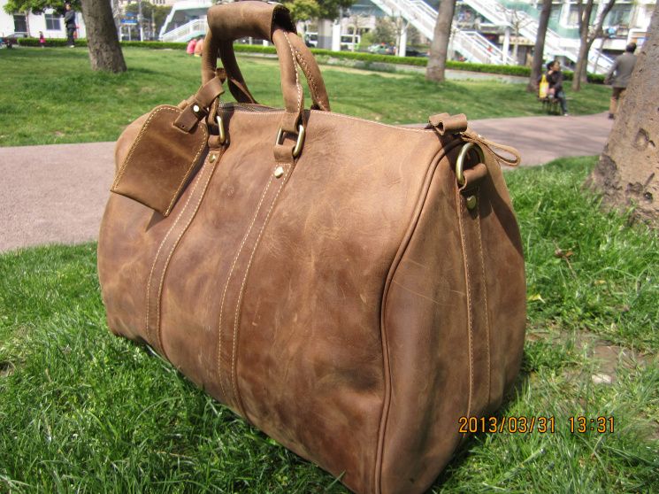 Old Fashioned Leather Duffle Bag