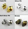 100 Teile / los Runde Ball Pad Clip Haken Auf Ohrring erkenntnisse Gold, Silber, Bronze, Matt Silber Plt