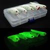 Night Fishing Lures Kit Minnow Crank VIB Popper Pencil Vibration Truly Glow Luminous Bait Artificial Hard Lure Baits With Box