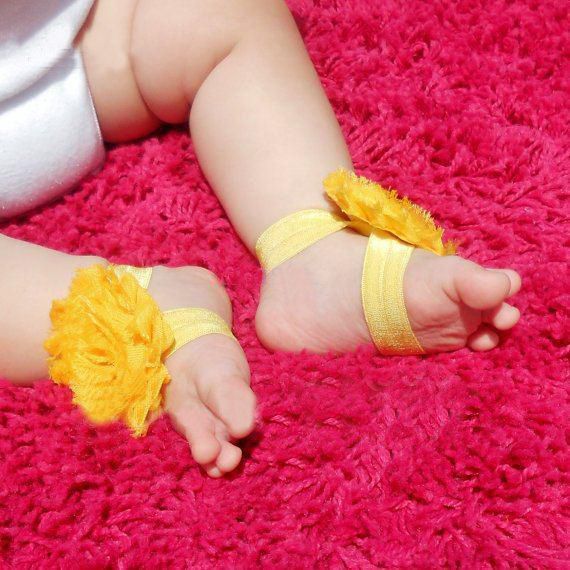 Bei ornamenti i piedi del bambino! Piedi Fiori sandali di fiori 2.5 