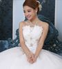 Best Selling Sweetheart Applique Beading Wedding Dresses Free Shipping Ball Gown Organza Wedding Gown