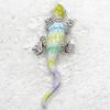 Darmowa Wysyłka Hurtownie Kryształ Rhinestone Emalia Broszki Gecko Pin Broszka Biżuteria Prezent C720