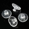 hot 1000pcs lot big pads hypoallergenic rubber earring back stopper 6x11mm jewelry findings components earring back