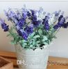 Wholesale - - 10PCS Lavender Bush Bouquet Simulation Silk Artificial flower Lilac & Purple & White Wedding / Home