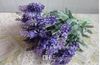 Wholesale - - 10PCS Lavender Bush Bouquet Simulation Silk Artificial flower Lilac & Purple & White Wedding / Home