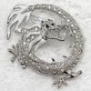 Цельный кристалл со стразами, искусственный опал, эмалированная брошь в виде дракона, модные броши, ювелирный подарок C8812514665