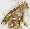 Venta al por mayor Crystal Rhinestone Flying Dragon Broches Moda Traje Pin Broche regalo de la joyería C464