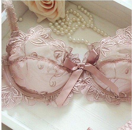 Black transparent pink sapphire single slim sexy European and American foreign Shilei Si lingerie bra sets 70-90abcd Cup