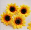 Gratis frakt 7cm DIY Sunflower Head, Artificial Flowers, Hair Clip Ornaments