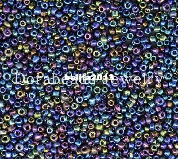 Livraison gratuite! 10000 perles de verre multicolores perles de graine 10/0 fabrication de bijoux (B08643)
